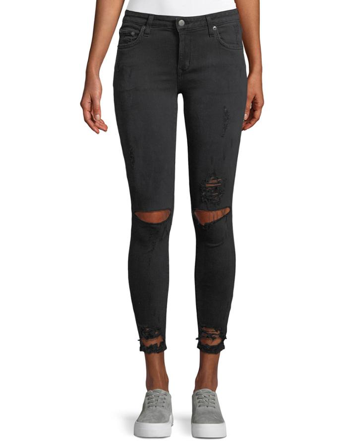 Ricky Distressed Skinny Jeans,