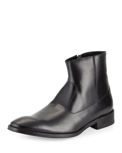 To-gather Leather Zip-up Boot, Black