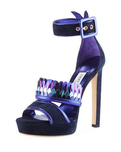 Kathleen Suede Ankle-wrap