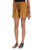 Pleated Self-tie Cotton