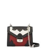 Efrontee Xs Colorblock Leather Crossbody Bag