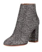 Brooklyn Block-heel Brocade Bootie