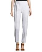 Slim-leg Ankle Pants, Optic White