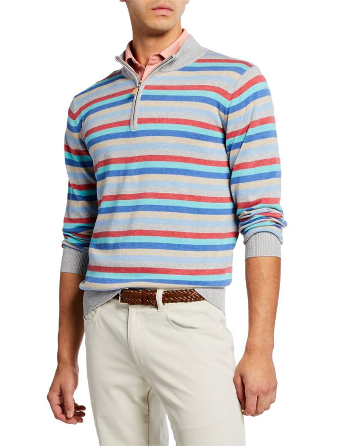 Men's Summer Stripe Zip