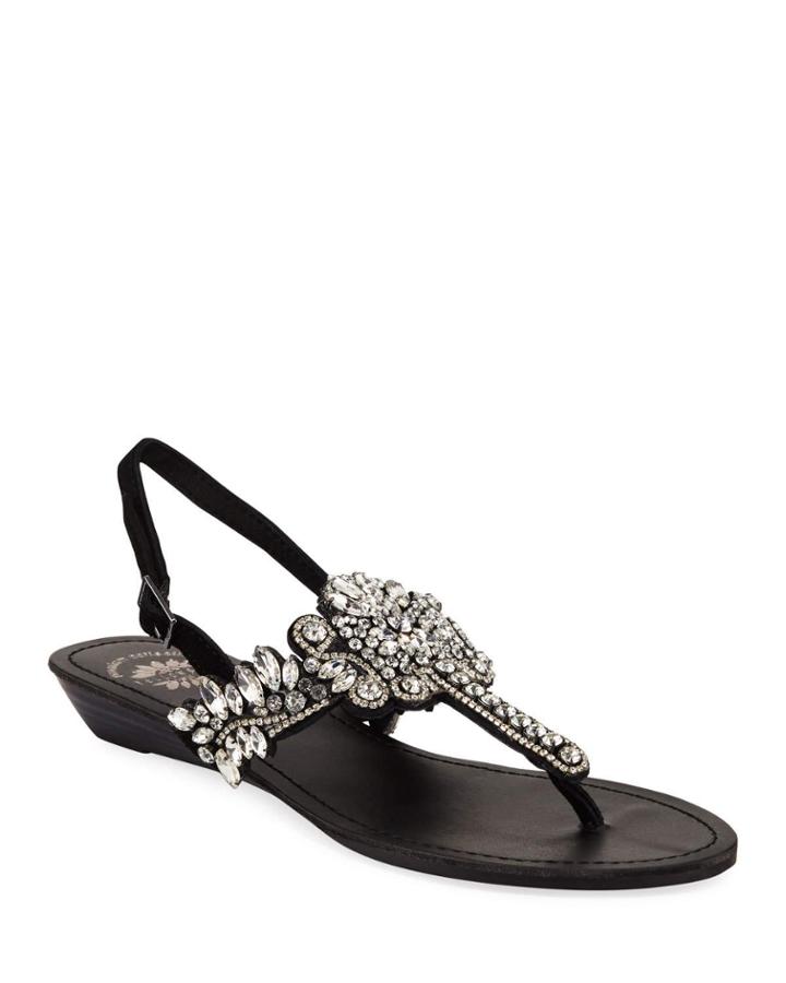 Vallen Crystal-embellished Flat
