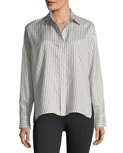 Silk Menswear-inspired Top