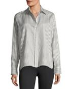 Silk Menswear-inspired Top