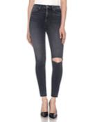 Halsey High-rise Distressed Ankle Jeans