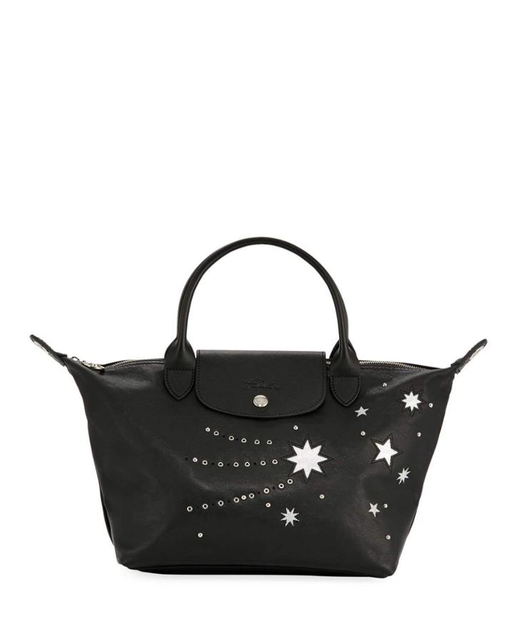 Le Pliage Cuir Etoiles Small Top Handle Bag