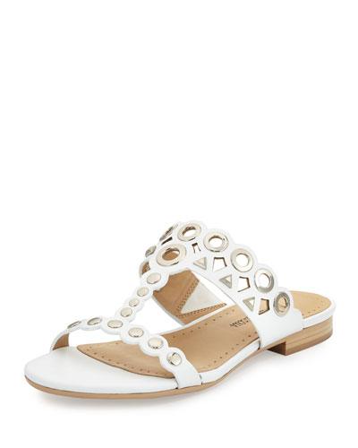 Emmery Studded Leather T-strap