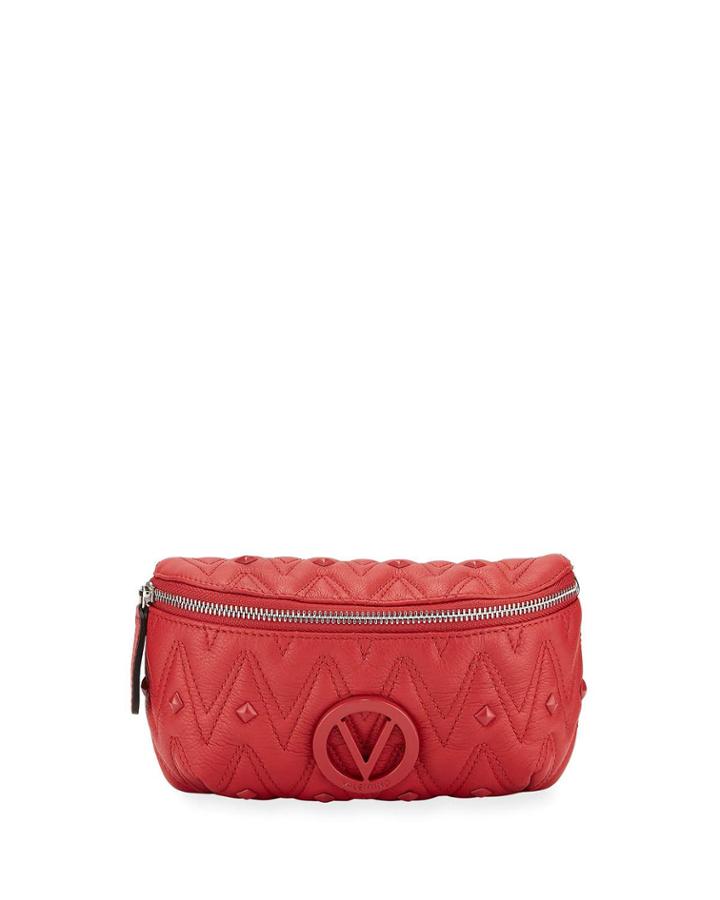 Quilted Leather Belt Bag/fanny Pack