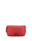 Quilted Leather Belt Bag/fanny Pack