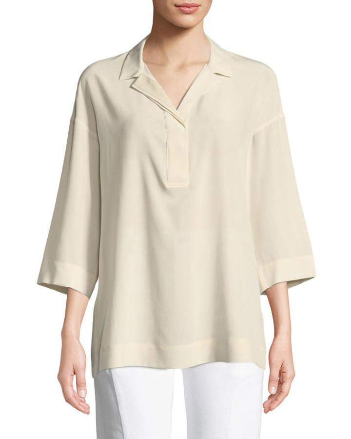 Alek Silk Crepe Tunic