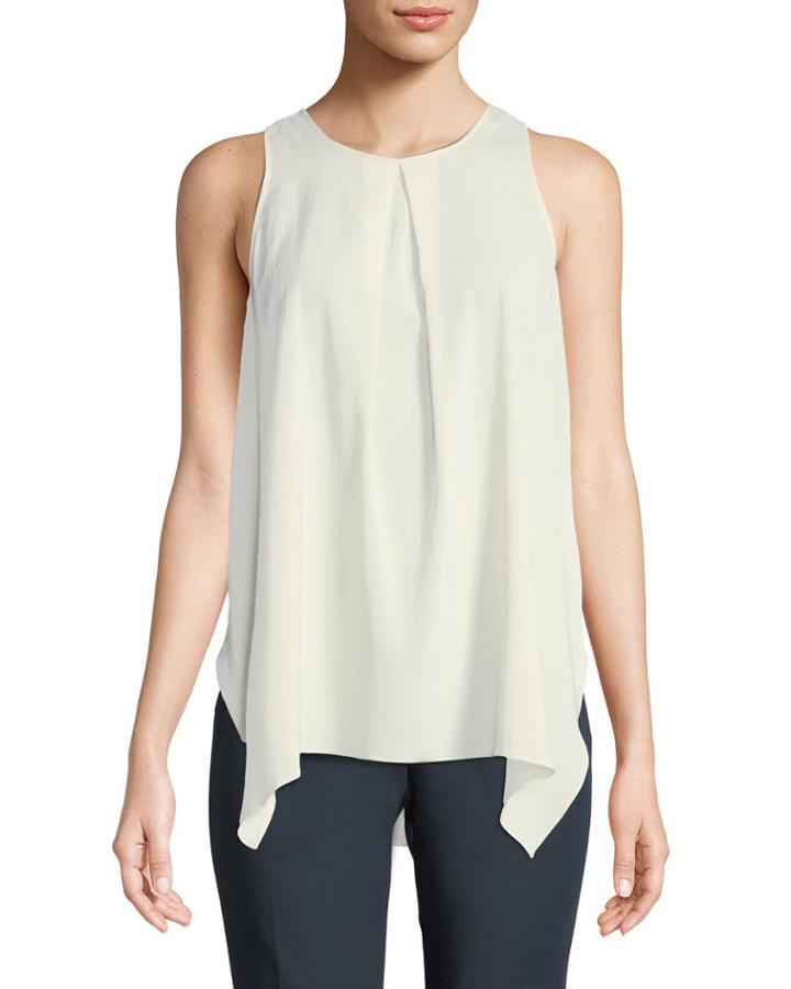 Sleeveless Asymmetric Blouse