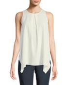 Sleeveless Asymmetric Blouse