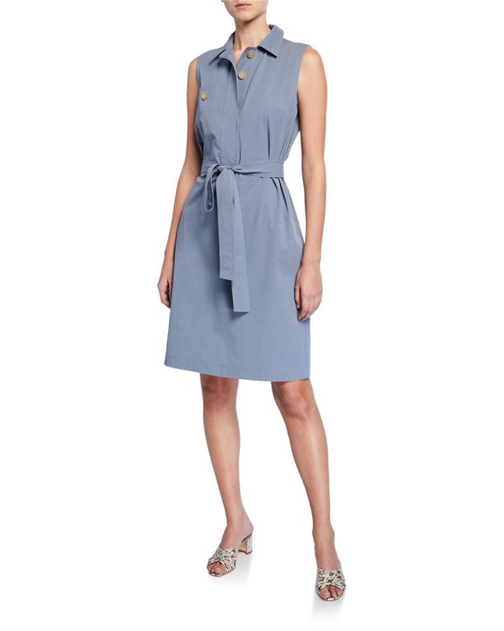 Padma Sleeveless Italian Cotton Bi-stretch