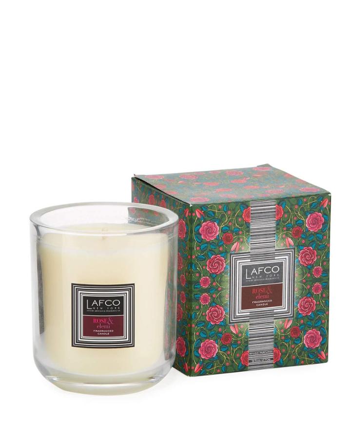 Rose & Elemi Scented Candle,