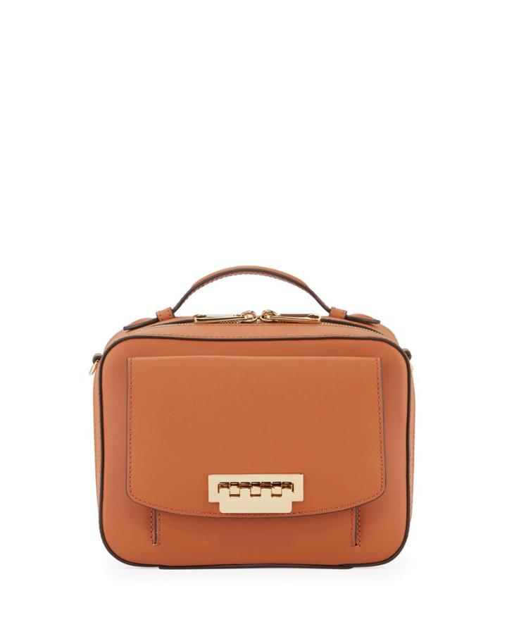 Earthette Top Handle Box Bag, Rust