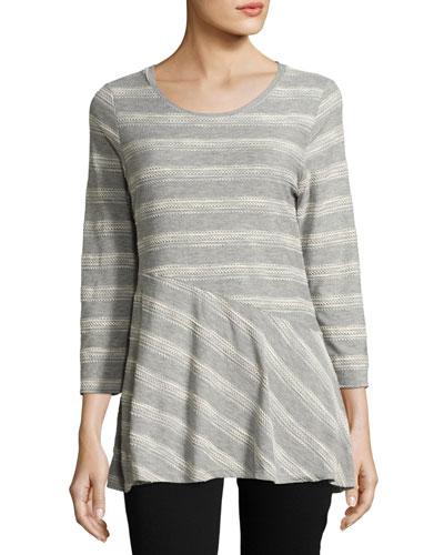 Novelty Striped Peplum