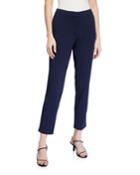 Skinny Side-slit Fly Front Pants