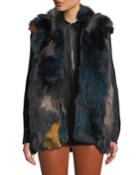Multicolored Fur Vest