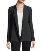 Open-front Shawl-collar Blazer