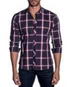 Men's Modern-fit Large-plaid Long-sleeve