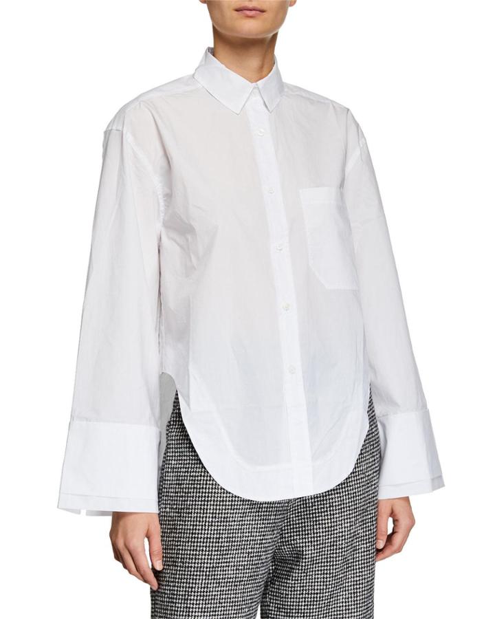 Ulrika Button-front Poplin