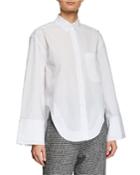 Ulrika Button-front Poplin