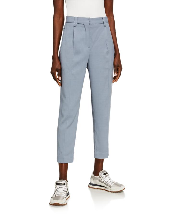 Cropped Skinny Trousers