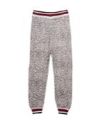 Girl's Leopard Knit Jogger Pants,