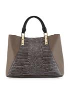 Jess Snake-panel Faux-leather