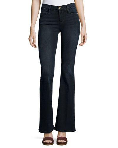 Wide-flare Jeans, Dark Navy