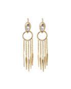 Spiked-tip Tassel Drop Earrings