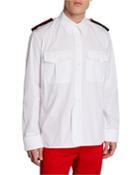 Men's Flap-pocket Shirt With Two-tone Epaulets