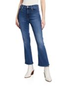 High Waist Slim Kick Jeans