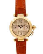 Pre-owned 32mm 18k Pasha De Cartier Diamond Watch
