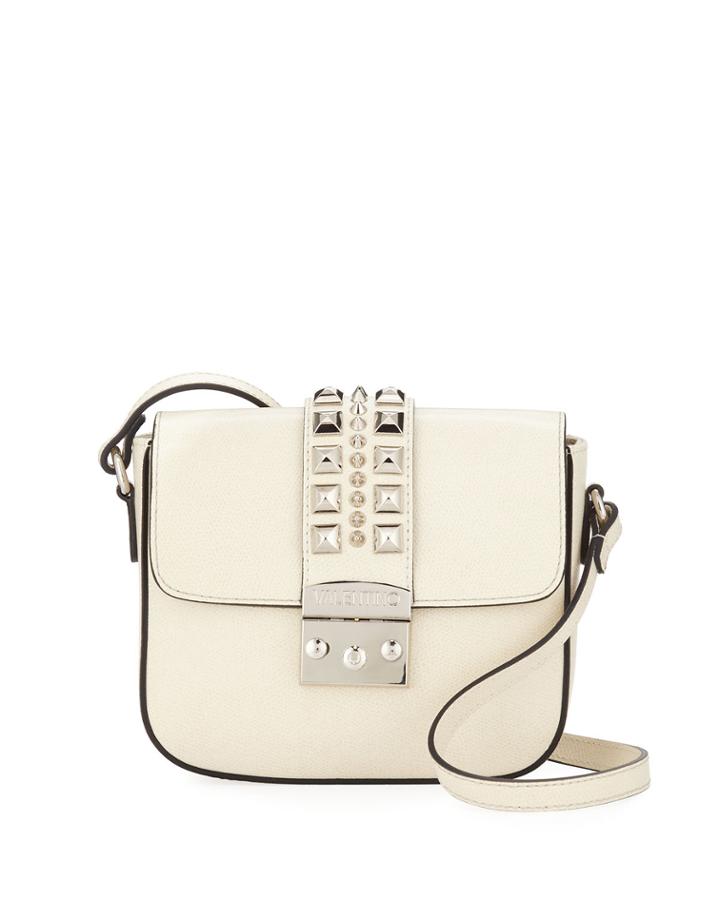 Melodie Studded Leather Crossbody Bag