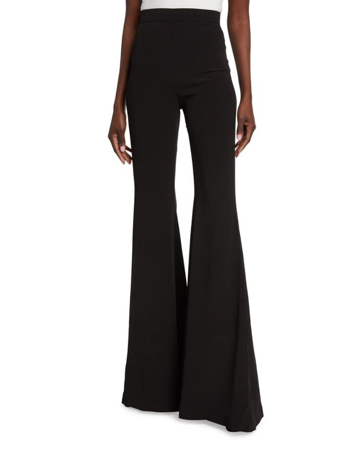 Flared Crepe Pants