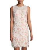 Floral-appliqu&eacute; Sleeveless