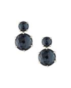 Rock Candy 2-stone Earrings In Clear Quartz/hematite