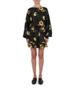 Sunflower Silk Blouson Dress