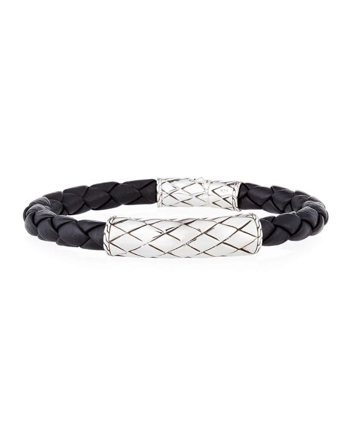 Men's Legends Naga Woven Station Bracelet,