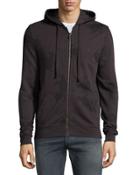 Logo-jacquard Hooded Sweatshirt, Phantom