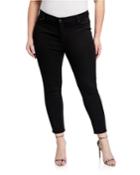 Plus Size High-waist Skinny Ankle Jeans