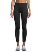 Seamless High-waist Leggings With Netting