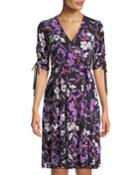 Floral-print Jersey Wrap Dress