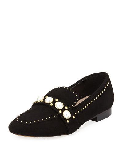 Pearl Suede Studded