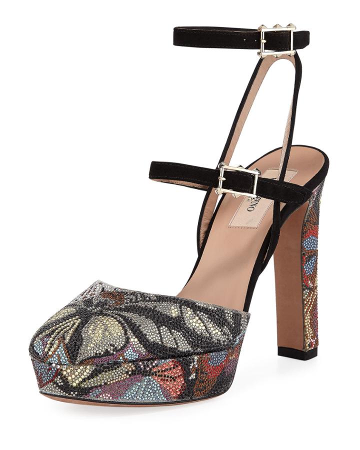Beaded Platform High Pumps
