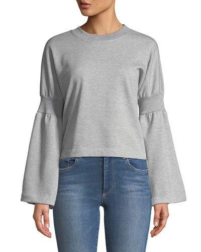 Bell-sleeve Cotton